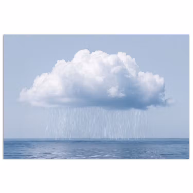 Poster - Wolk - Regen - Natuur - Wolk - Regen - Natuur poster papier klein