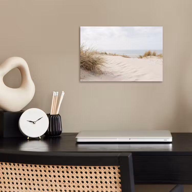 Wolken - Duinlandschap - Zand poster papier klein -sfeer1