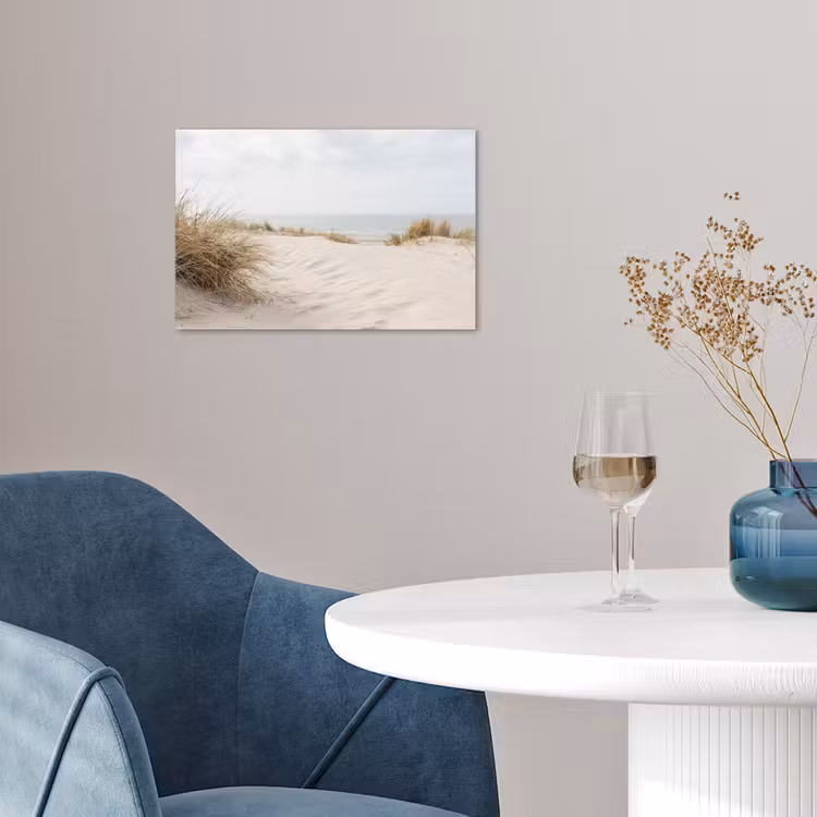 Wolken - Duinlandschap - Zand poster papier klein -sfeer3