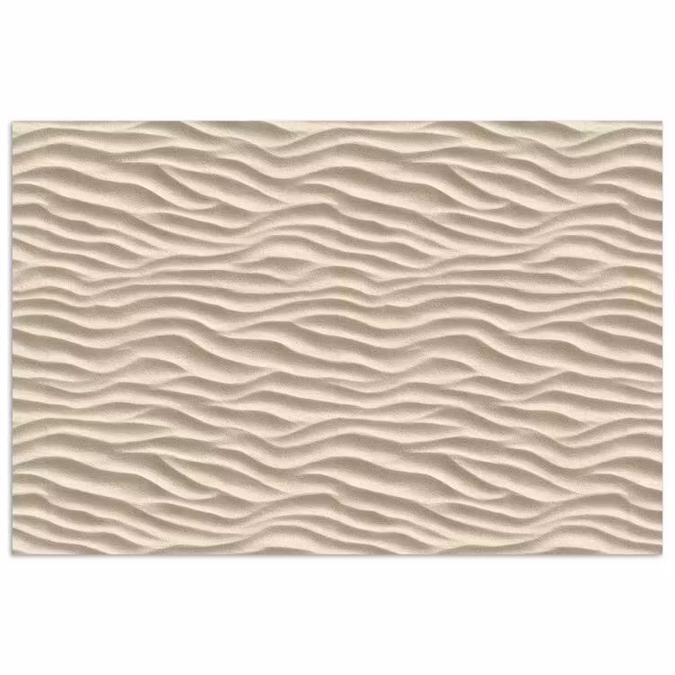 Zand - Golven - Beige poster papier klein 62 -3d