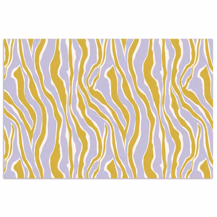 Zebra - Modern - Meerkleurig poster papier klein 62 -3d
