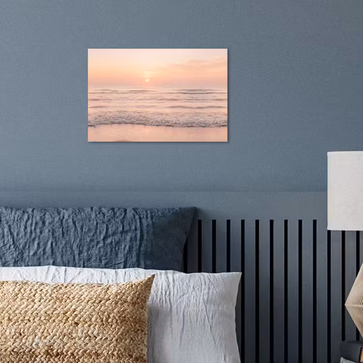 Zon - Strand - Roze poster papier klein -sfeer2