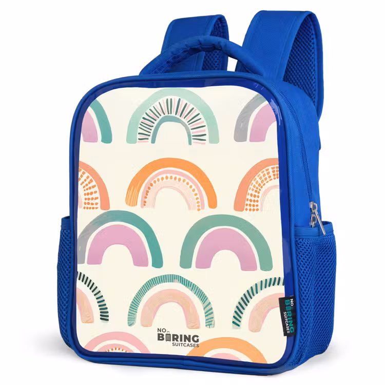 Regenbogen Kinderrugzak - Blauw middel -schuin