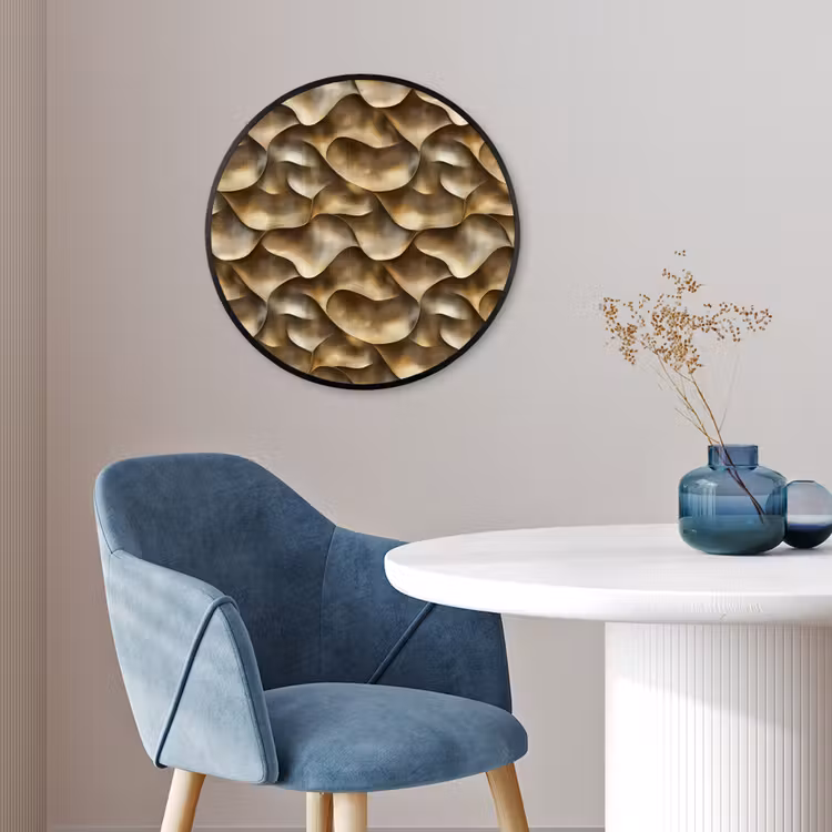 Abstract - Antiek - Goud Fotolijst rond zonder passe partout klein 856 -sfeer2