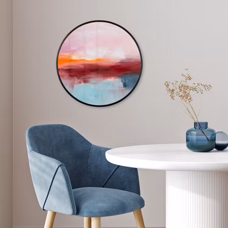 Abstract - Kleuren - Modern - Kunst - Roze Fotolijst rond zonder passe partout klein -sfeer2