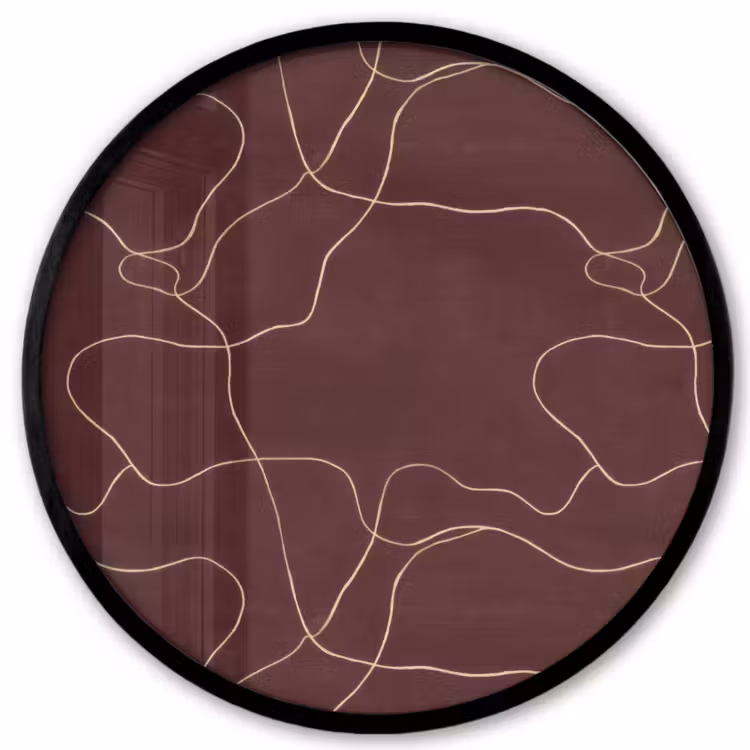 Abstract - Modern - Bruin Fotolijst rond zonder passe partout klein 856 -3d