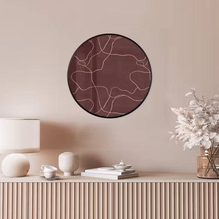 Abstract - Modern - Bruin Fotolijst rond zonder passe partout klein 856 -sfeer3