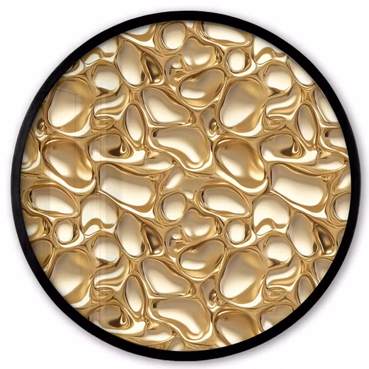 Abstract - Modern - Goud Fotolijst rond zonder passe partout klein 856 -3d