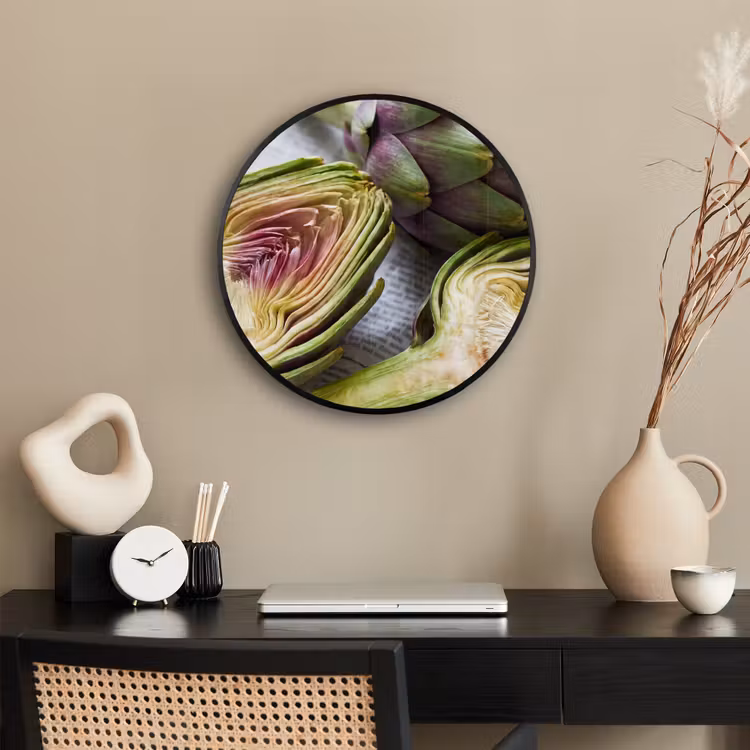 Ronde fotolijst - Artisjok - Doorgesneden - Eten - Artisjok - Doorgesneden - Eten Fotolijst rond zonder passe partout klein