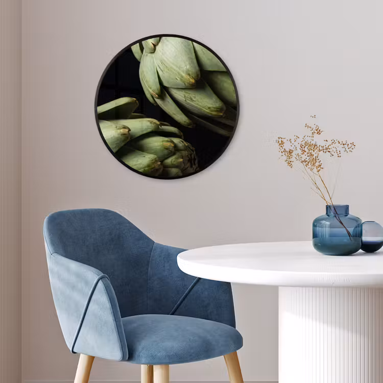 Ronde fotolijst - Artisjok - Groen - Eten - Artisjok - Groen - Eten Fotolijst rond zonder passe partout klein