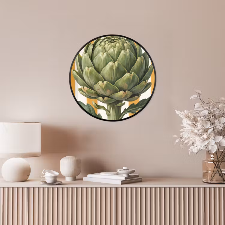 Ronde fotolijst - Artisjok - Modern - Groente — 5