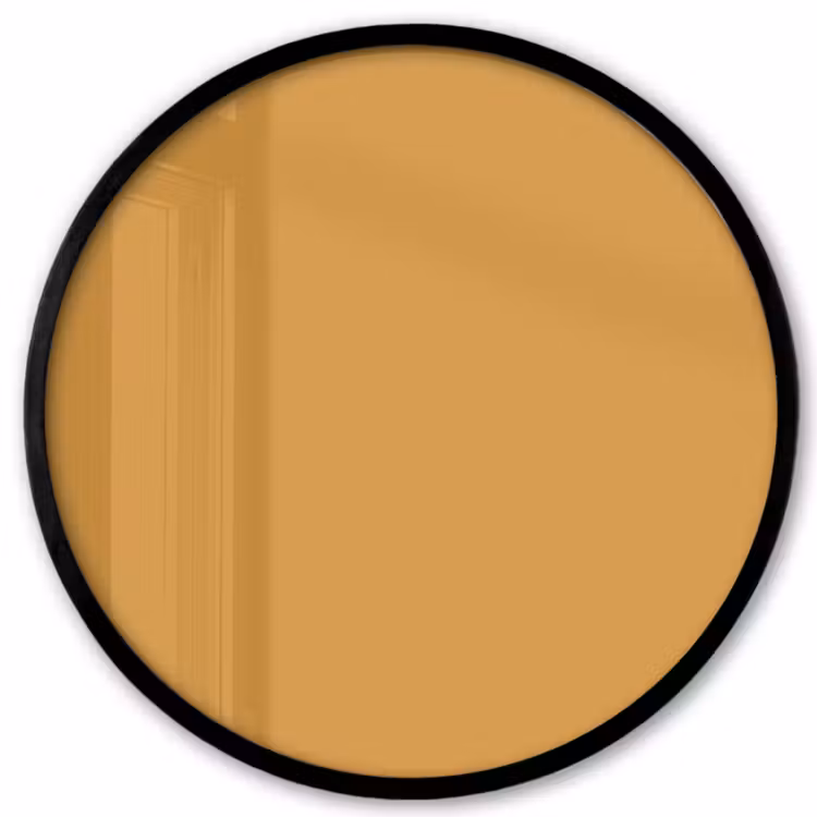 Autumn - Mustard - Geel Fotolijst rond zonder passe partout klein 856 -3d