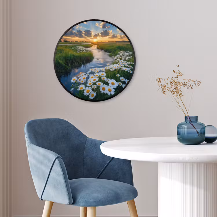 Beekje - Landschap - Margriet Fotolijst rond zonder passe partout klein -sfeer2