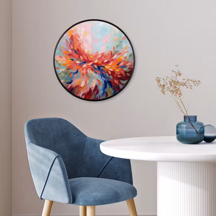 Bloemen - Abstract - Kunst - Modern Fotolijst rond zonder passe partout klein -sfeer2