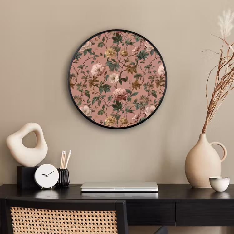Bloemen - Klassiek - Roze Fotolijst rond zonder passe partout klein 856 -sfeer1