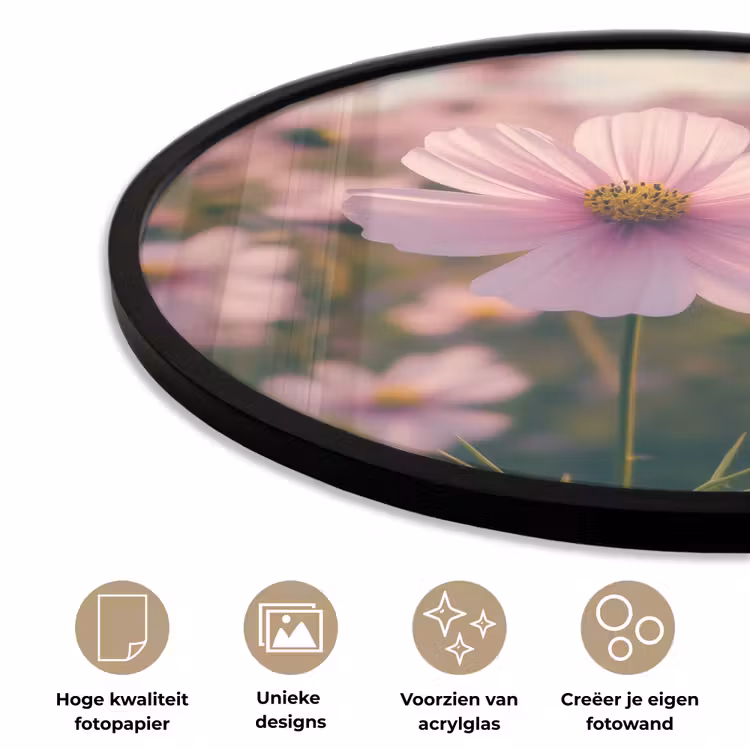 Bloemen - Paars - Wazig Fotolijst rond zonder passe partout klein -closeup_NL