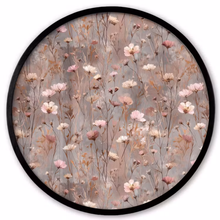 Bloemen - Wild - Pastel Fotolijst rond zonder passe partout klein 856 -3d