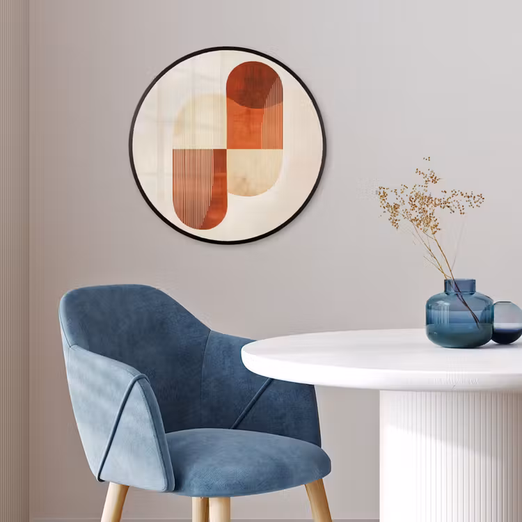 Bogen - Beige - Vormen Fotolijst rond zonder passe partout klein -sfeer2