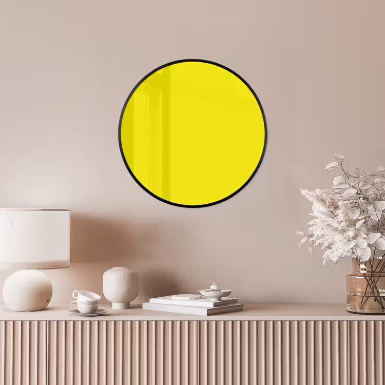 Bright - Canary - Geel Fotolijst rond zonder passe partout klein 856 -sfeer3