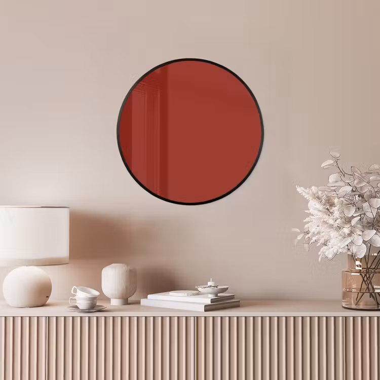 Burnt - Copper - Rood Fotolijst rond zonder passe partout klein 856 -sfeer3