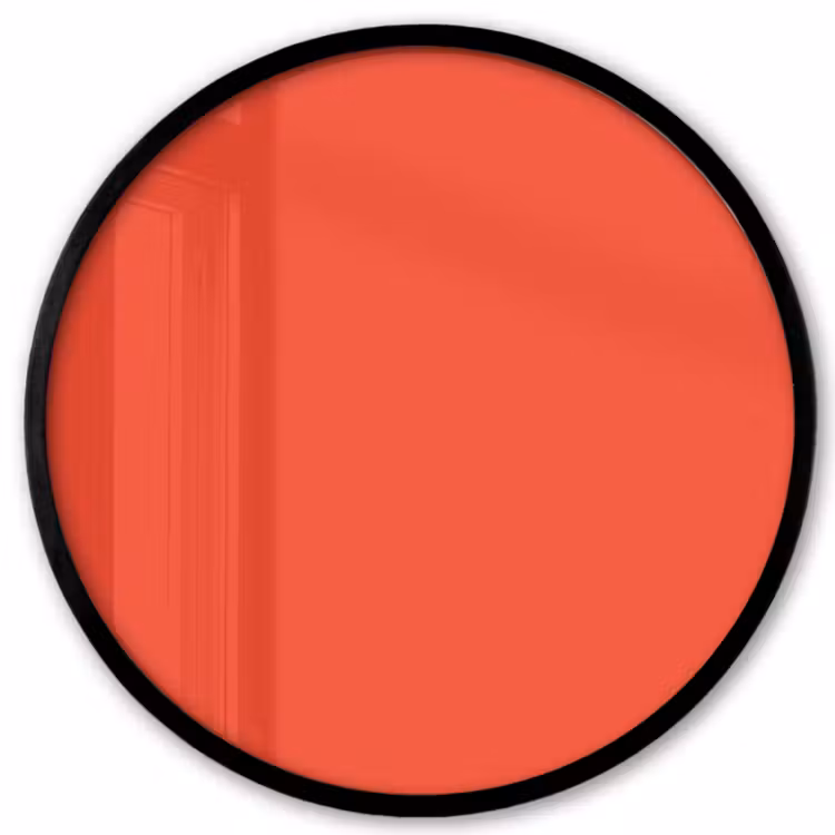 Burnt - Coral - Oranje Fotolijst rond zonder passe partout klein 856 -3d
