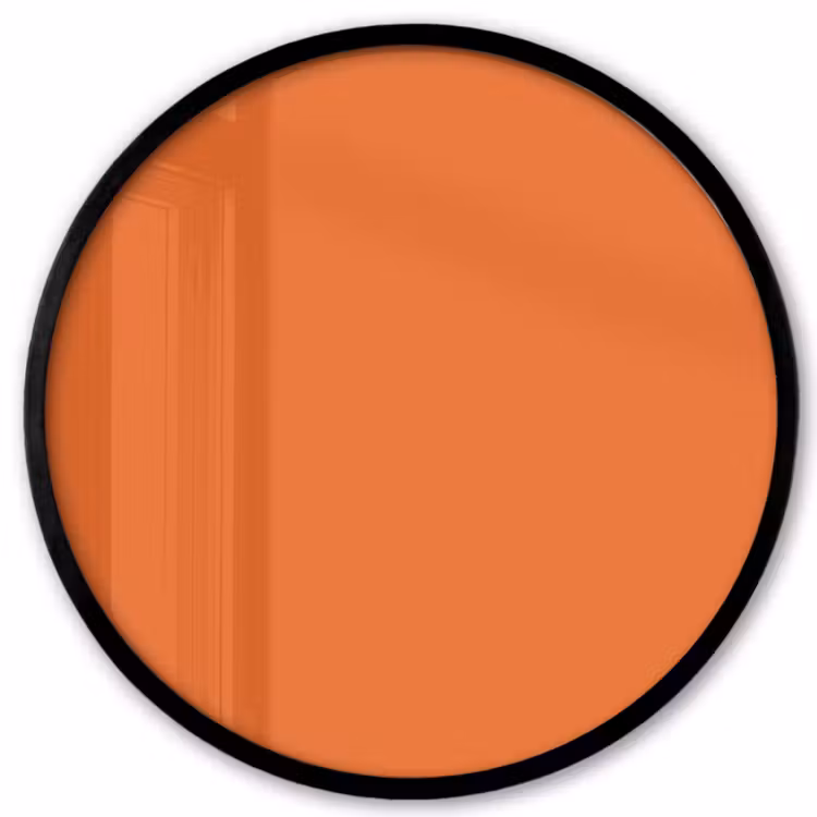 Burnt - Sienna - Oranje Fotolijst rond zonder passe partout klein 856 -3d