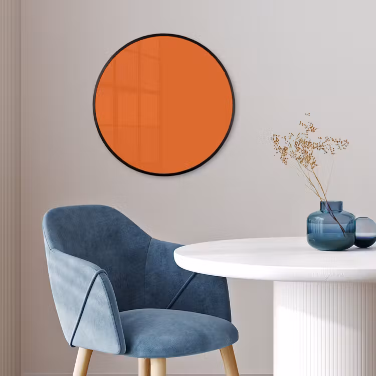 Burnt - Sienna - Oranje Fotolijst rond zonder passe partout klein 856 -sfeer2