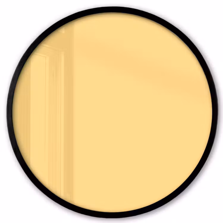 Butter - Geel - Yellow Fotolijst rond zonder passe partout klein 856 -3d