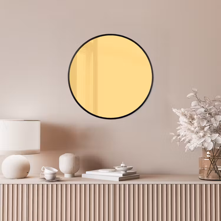 Butter - Geel - Yellow Fotolijst rond zonder passe partout klein 856 -sfeer3