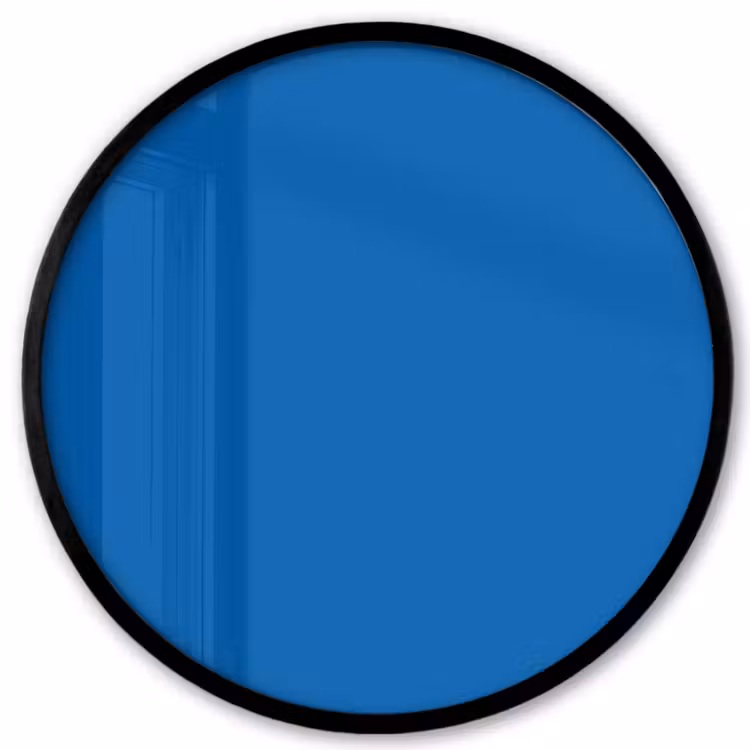 Classic - Azure - Blauw Fotolijst rond zonder passe partout klein 856 -3d