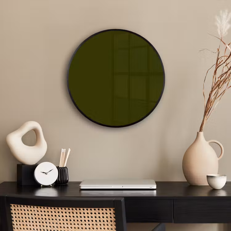 Dark - Olive - Groen Fotolijst rond zonder passe partout klein 856 -sfeer1
