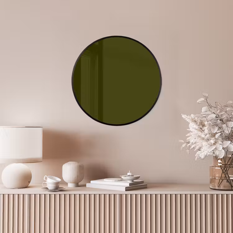 Dark - Olive - Groen Fotolijst rond zonder passe partout klein 856 -sfeer3