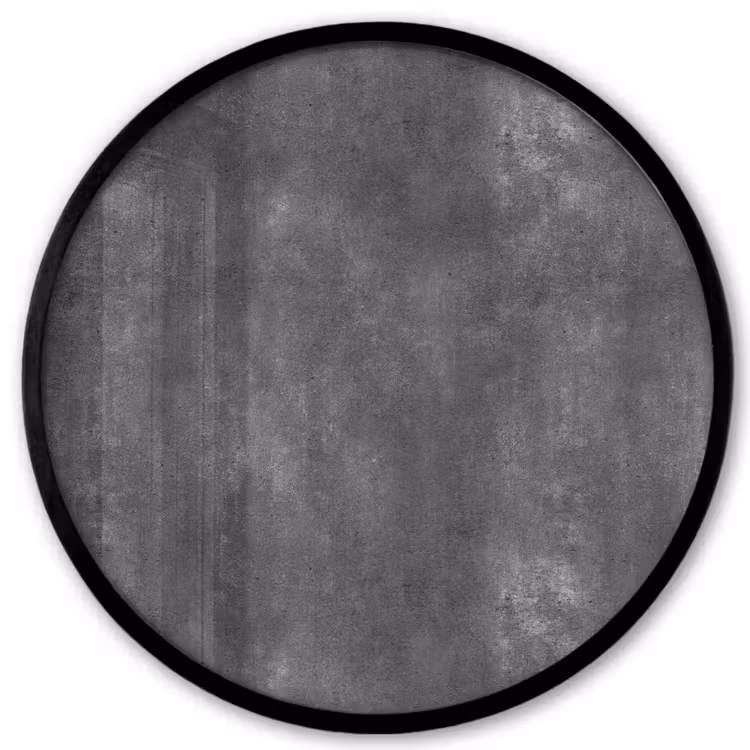 Donkergrijs - Ruw - Beton Fotolijst rond zonder passe partout klein 856 -3d