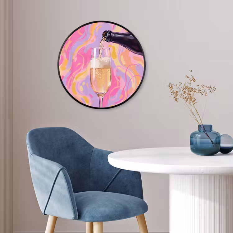 Drank - Inschenken - Feest - Abstract - Roze Fotolijst rond zonder passe partout klein -sfeer2