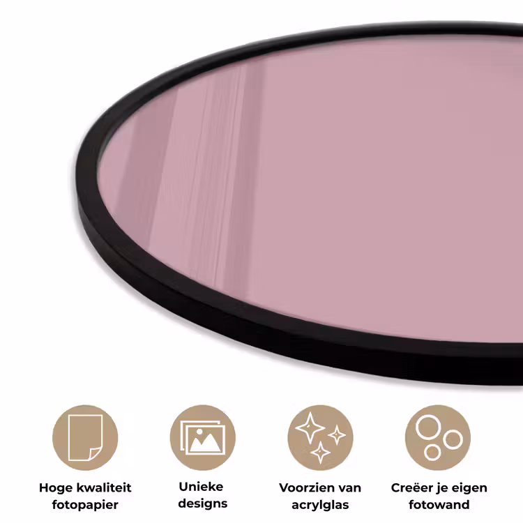 Dusty - Mauve - Paars Fotolijst rond zonder passe partout klein 856 -closeup_NL