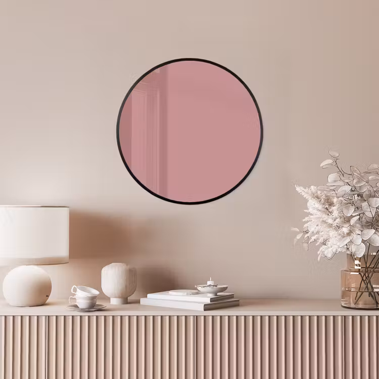 Dusty - Rose - Roze Fotolijst rond zonder passe partout klein 856 -sfeer3
