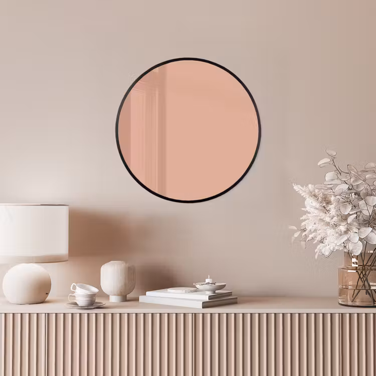 Dusty - Rose - Roze Fotolijst rond zonder passe partout klein 856 -sfeer3