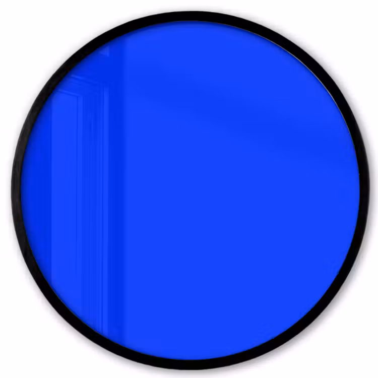 Electric - Blue - Blauw Fotolijst rond zonder passe partout klein 856 -3d