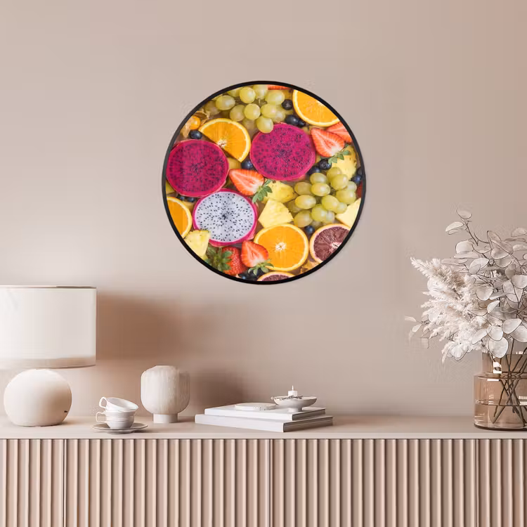 Fruit - Assortiment - Kleurrijk - Gezondheid Fotolijst rond zonder passe partout klein -sfeer3