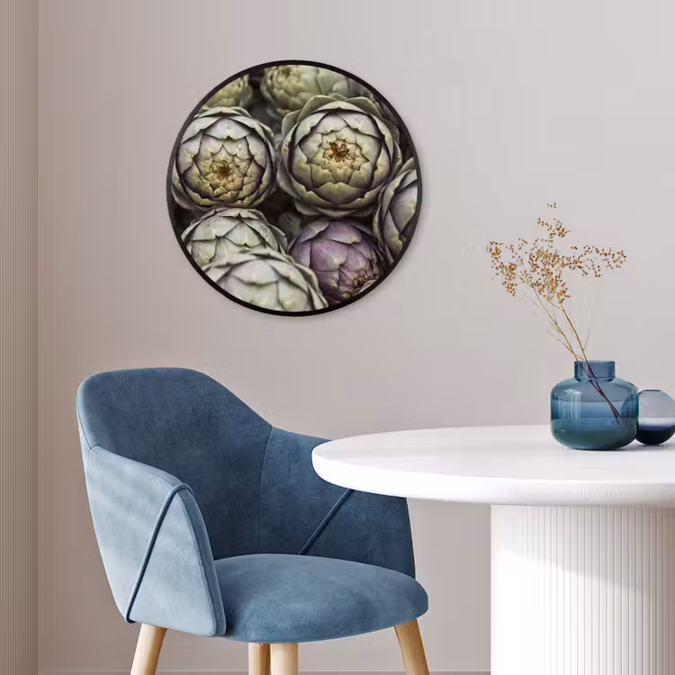 Ronde fotolijst - Groenten - Vers - Eten - Groenten - Vers - Eten Fotolijst rond zonder passe partout klein