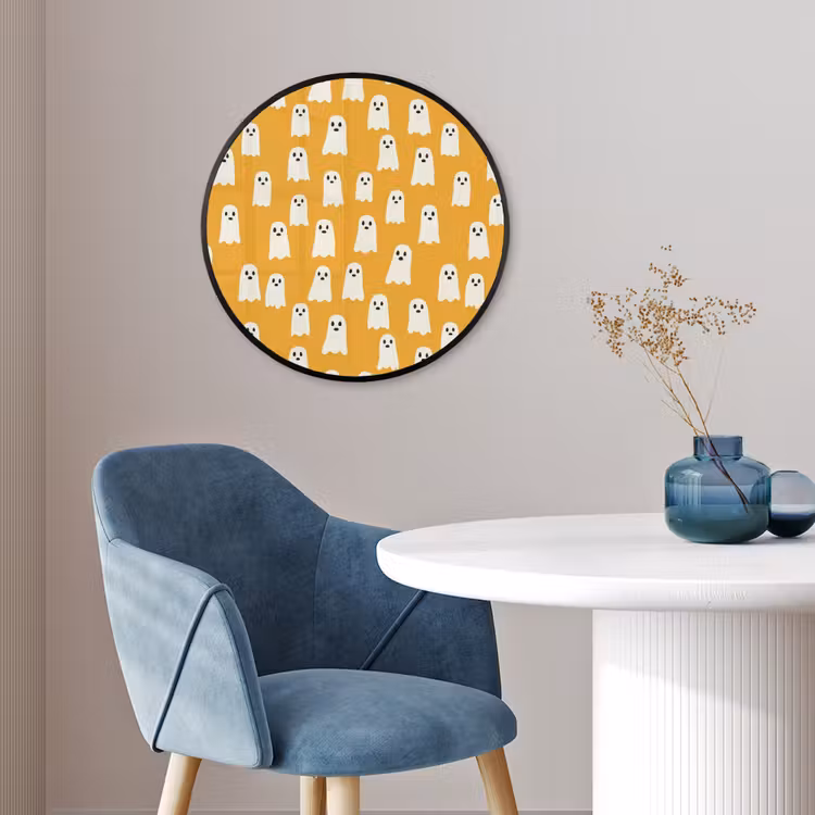 Halloween - Spookjes - Oker Fotolijst rond zonder passe partout klein 856 -sfeer2