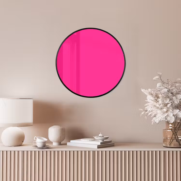 Hot - Fuchsia - Roze Fotolijst rond zonder passe partout klein 856 -sfeer3