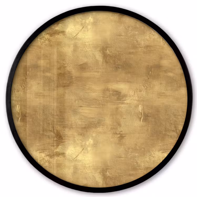 Industrieel - Textuur - Goud Fotolijst rond zonder passe partout klein 856 -3d