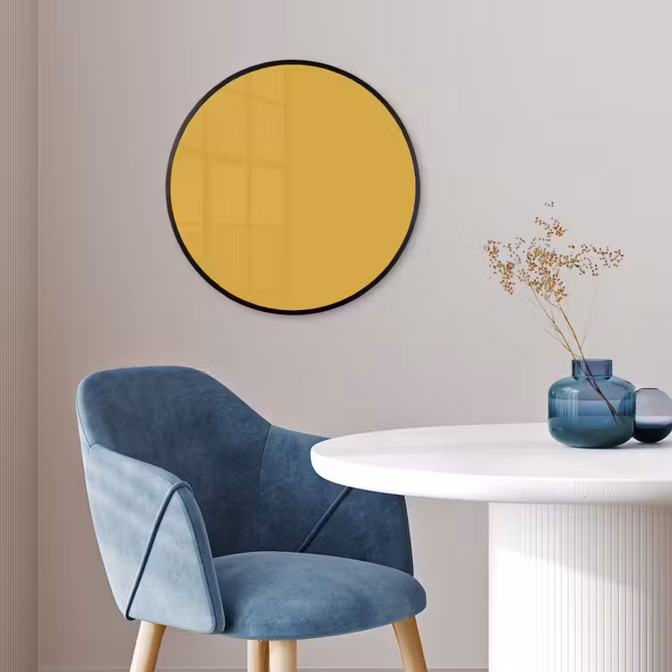 Joyful - Mustard - Geel Fotolijst rond zonder passe partout klein 856 -sfeer2