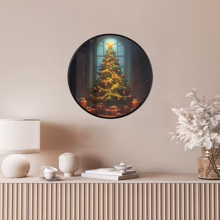 Kerstboom - Cadeau - Kerst - Winter Fotolijst rond zonder passe partout klein -sfeer3