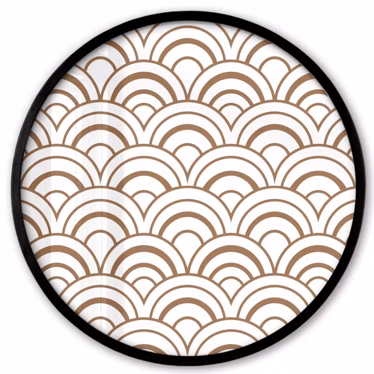 Klassiek - Motief - Terracotta Fotolijst rond zonder passe partout klein 856 -3d