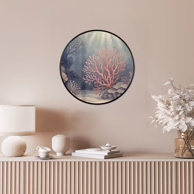 Koraal - Onderwater - Natuur - Roze Fotolijst rond zonder passe partout klein -sfeer3