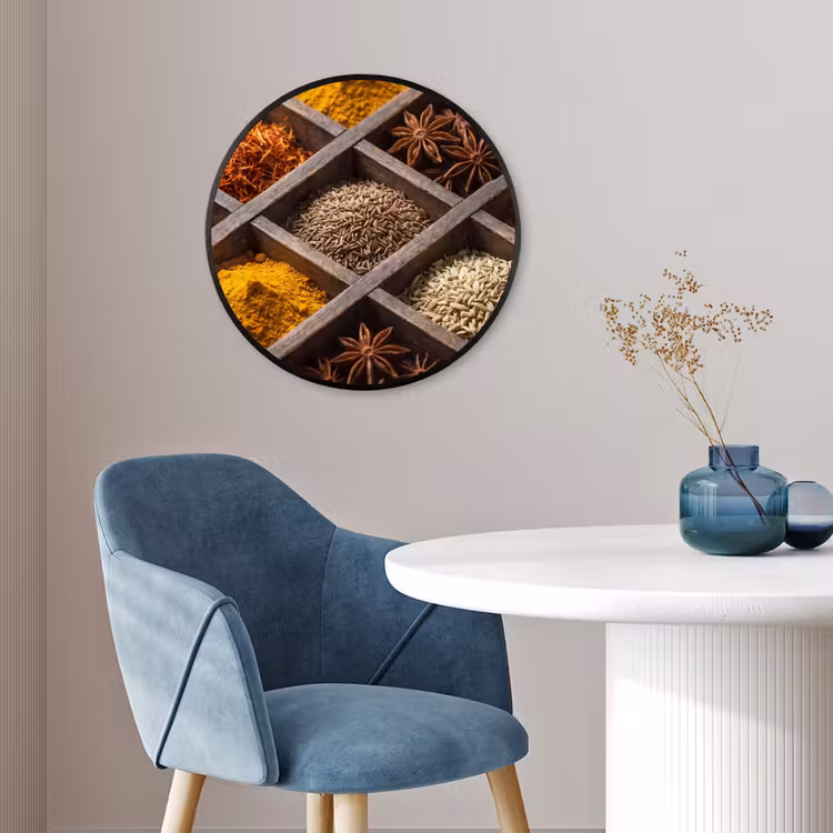 Ronde fotolijst - Kruiden - Houten - Eten — 4