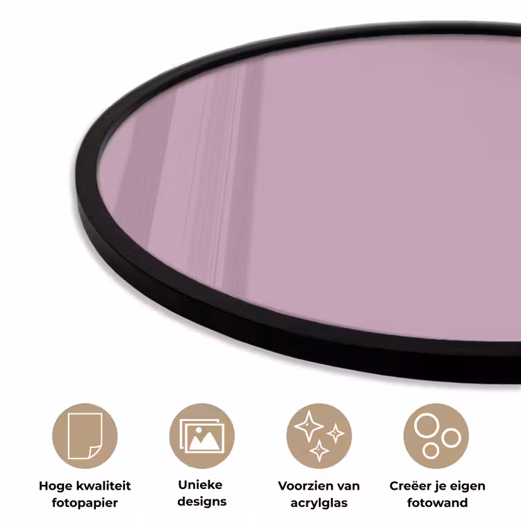 Lilac - Paars - Mauve Fotolijst rond zonder passe partout klein 856 -closeup_NL