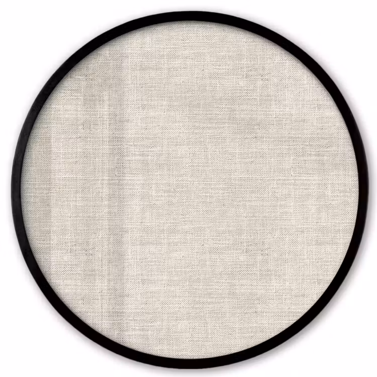 Linnen - Textuur - Beige Fotolijst rond zonder passe partout klein 856 -3d